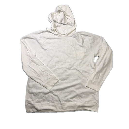 Vince White Lightweight Cotton Hoodie – Size L