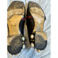 Gucci Marmont Pearl Heel Loafers Black Leather GG Web Stripe Size 37 (US 7)