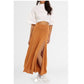 Bec Bridge Indya Knit Maxi Skirt Desert Sun Gold Shimmer Slit Sparkle Party S