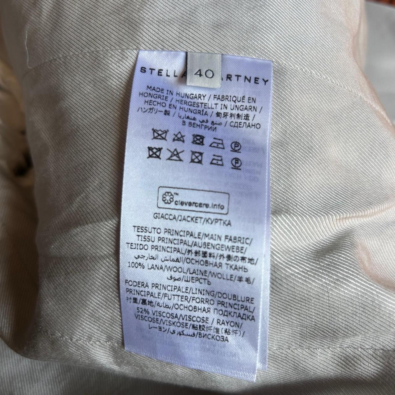 Stella McCartney Blazer Women's Size 4 Cream NWT Single Button Tailored