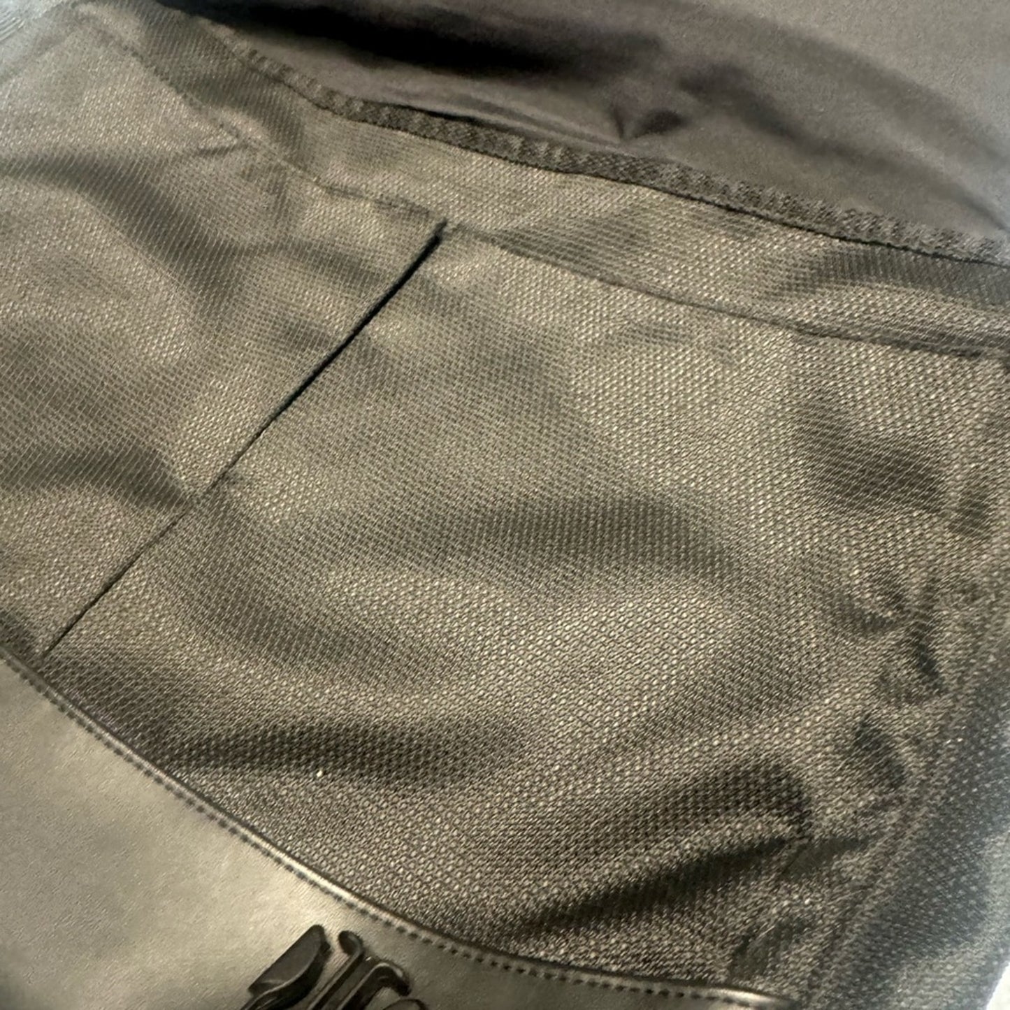 Tumi Black  Messenger Bag with Red Logo