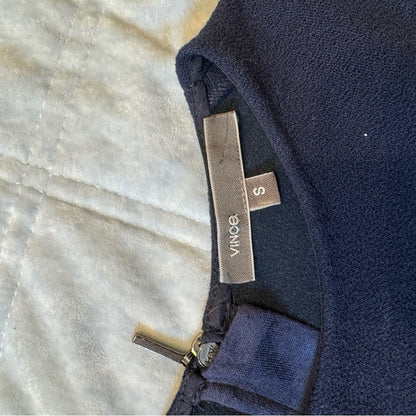 Vince Elegant‎ Navy Long Sleeve Dress size S