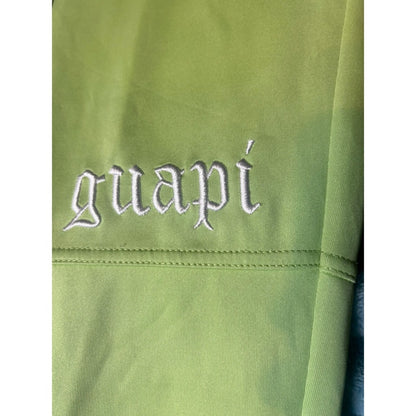 Guapi MMXV Stacked Track Pants Mens Lime Green Zipper Ankle Streetwear Excellent