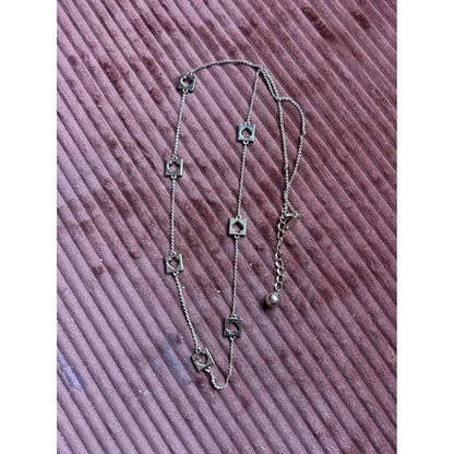 Kate Spade Gold-Tone Square Spade Cutout Station Necklace