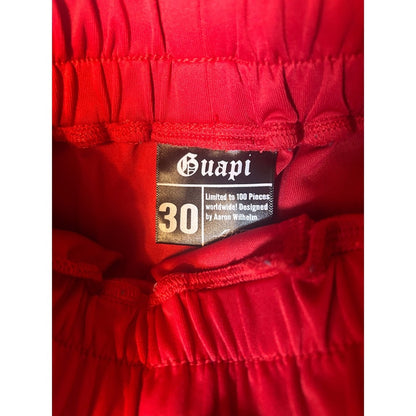 Guapi Red Cargo Track Pants Mens 30 Excellent Limited Edition Streetwear