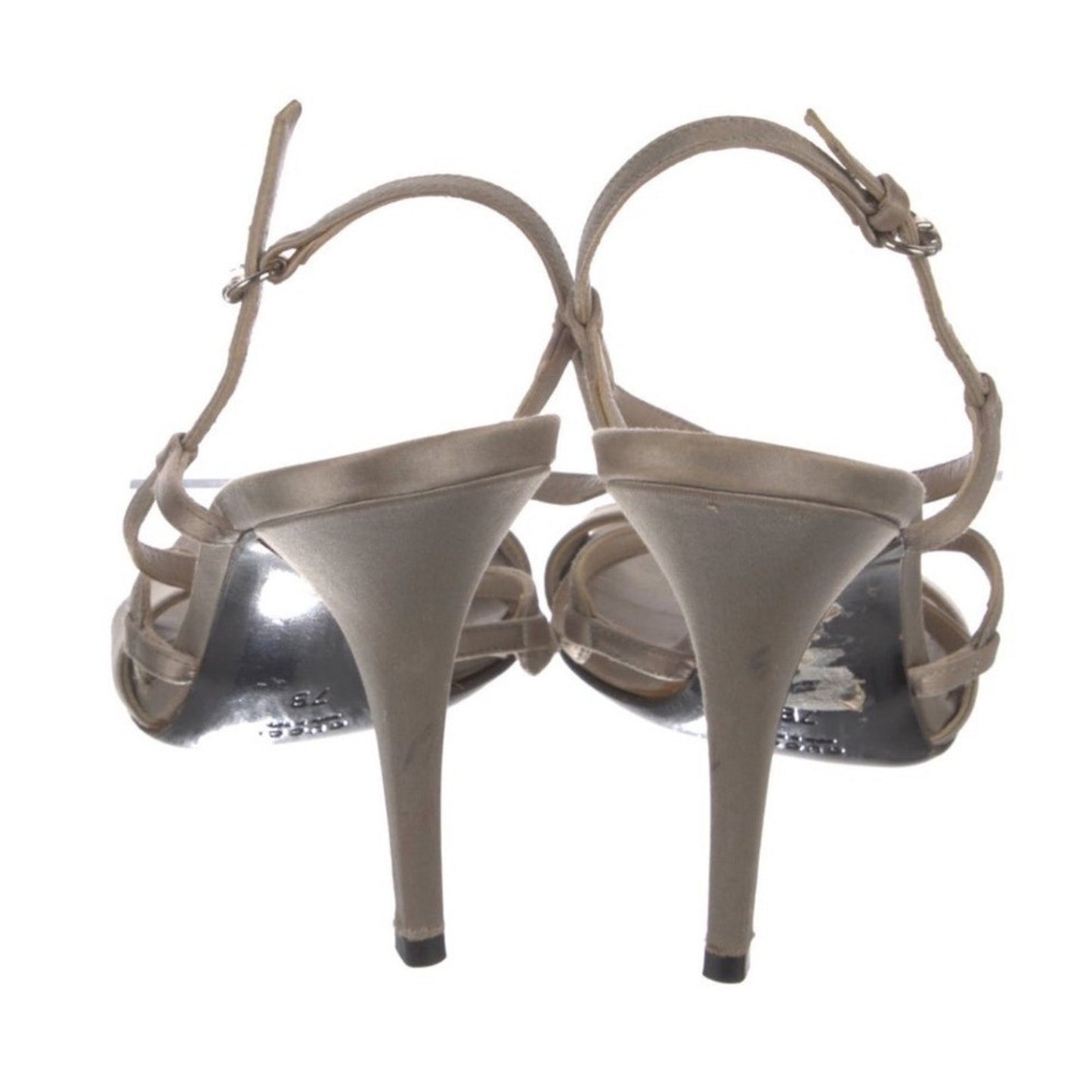 Gucci Satin Crystal Embellishments Strappy Heels Sandals Women's Size 7