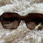 Prada VIQ-6S1 Oversized Shield Sunglasses