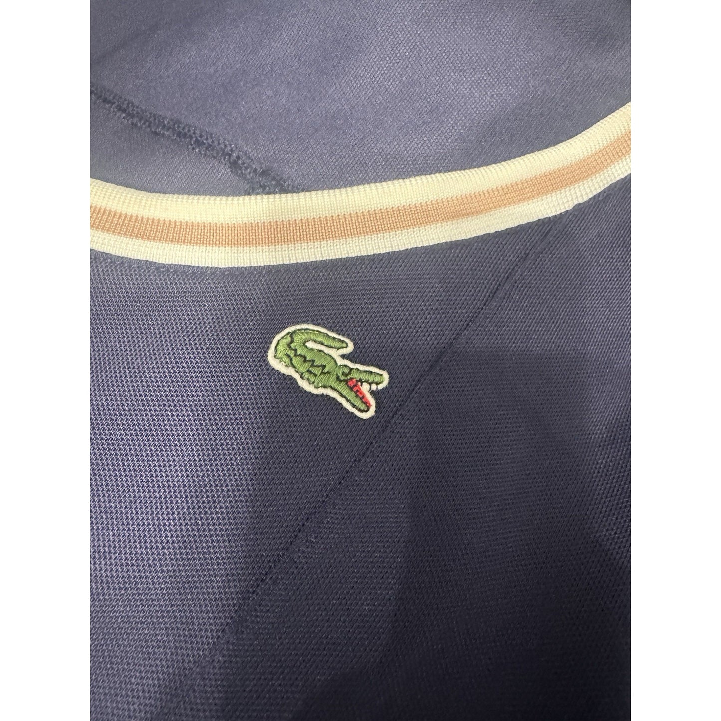 LACOSTE Womens Polo Dress Short Sleeve Black Size 36 Small With Logo
