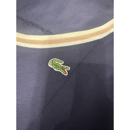 LACOSTE Womens Polo Dress Short Sleeve Black Size 36 Small With Logo