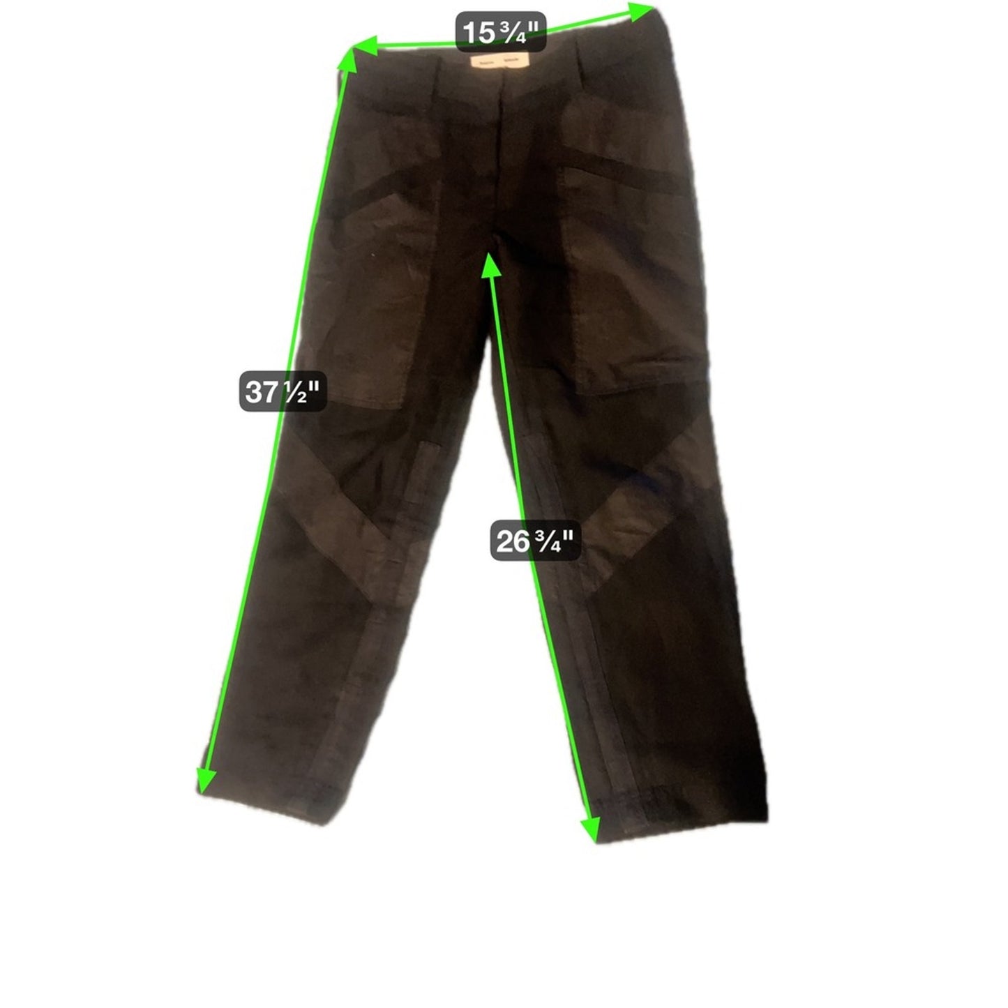 Proenza Schouler Black Patchwork Cargo Pants Size 4