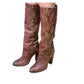 Gianni Binni Knee High  Snakeskin Boots size 8