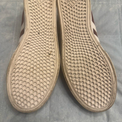 Adidas Maroon and White Sneakers Size 10