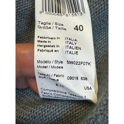 Italian Wool Silk Cashmere V-Neck Knit Sweater Top