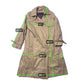 London Fog Manhattan Trench Coat Medium Tan Beige Double Breasted Classic Size M