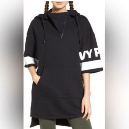 IVY‎ PARK Black Hoodie with White Sleeve Accents size M