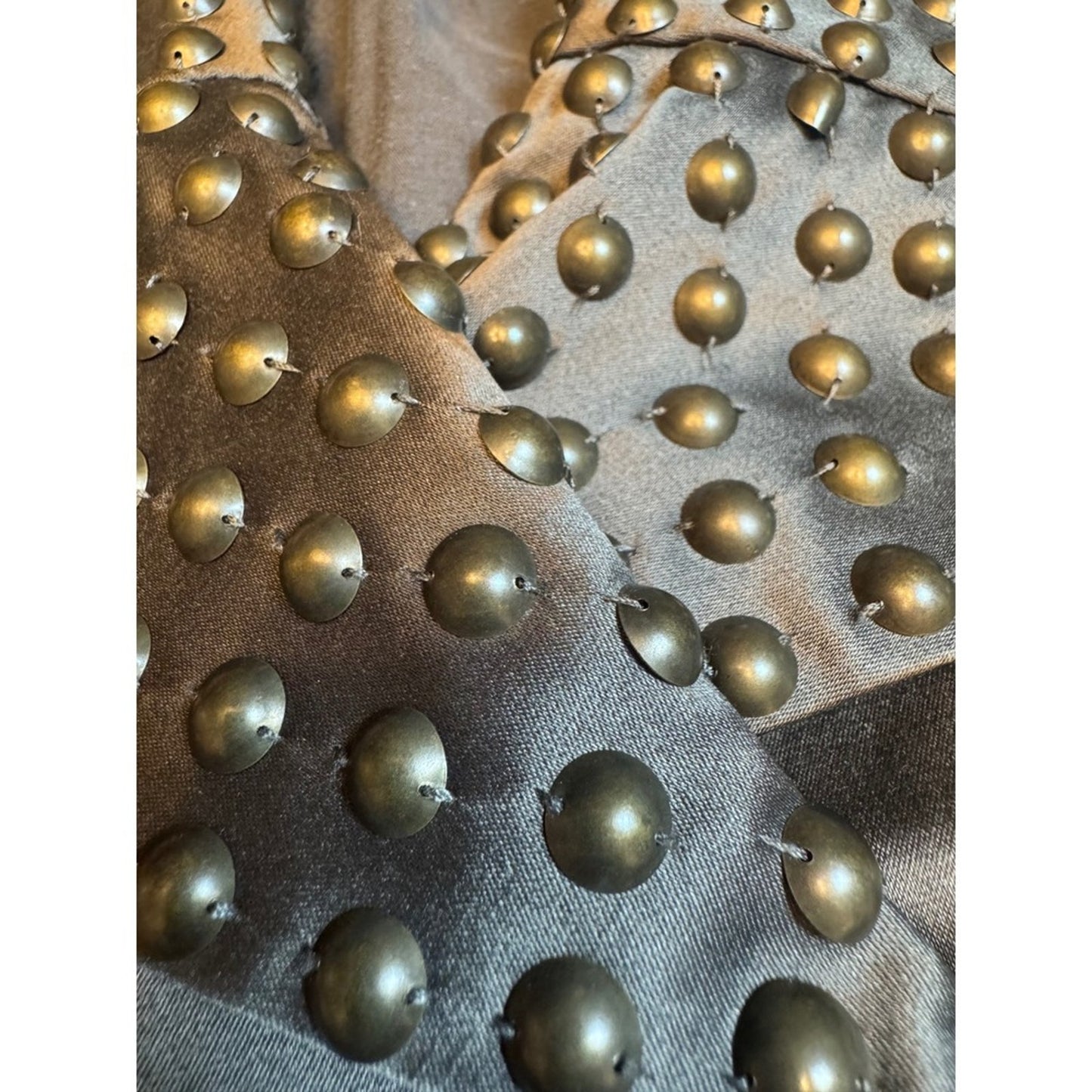 Twenty One Olive Green Studded Mini Dress‎ Sleeveless Party Cocktail M/M