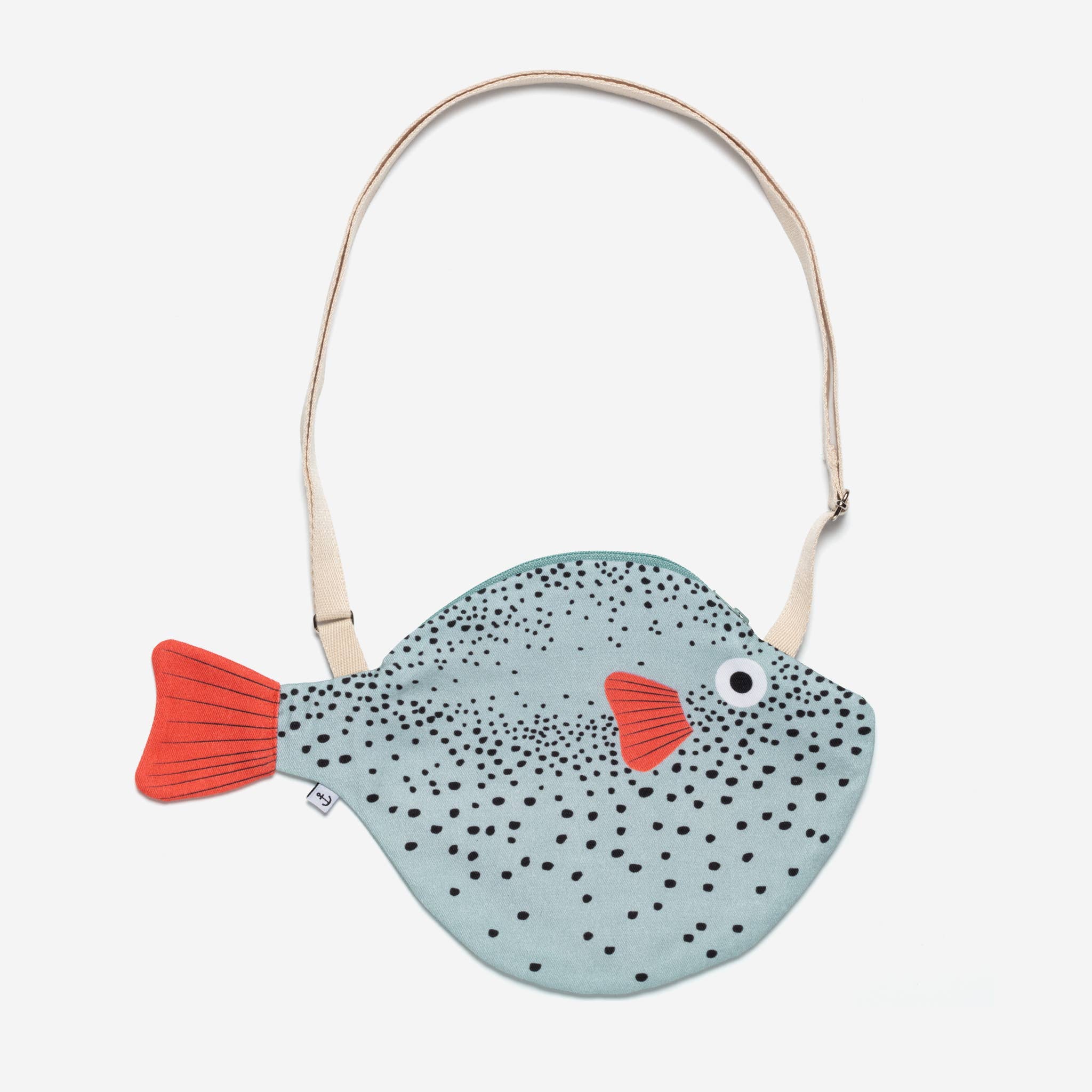 Pufferfish bag (aqua) - Small