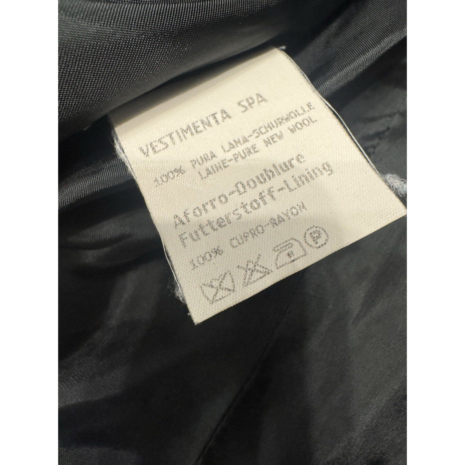 Giorgio Armani Blazer Jacket 48 IT Black Pure Wool Made in Italy Classic