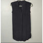 AllSaints Silk Sleeveless Button Down Dress Shirt Womens US 2 Black