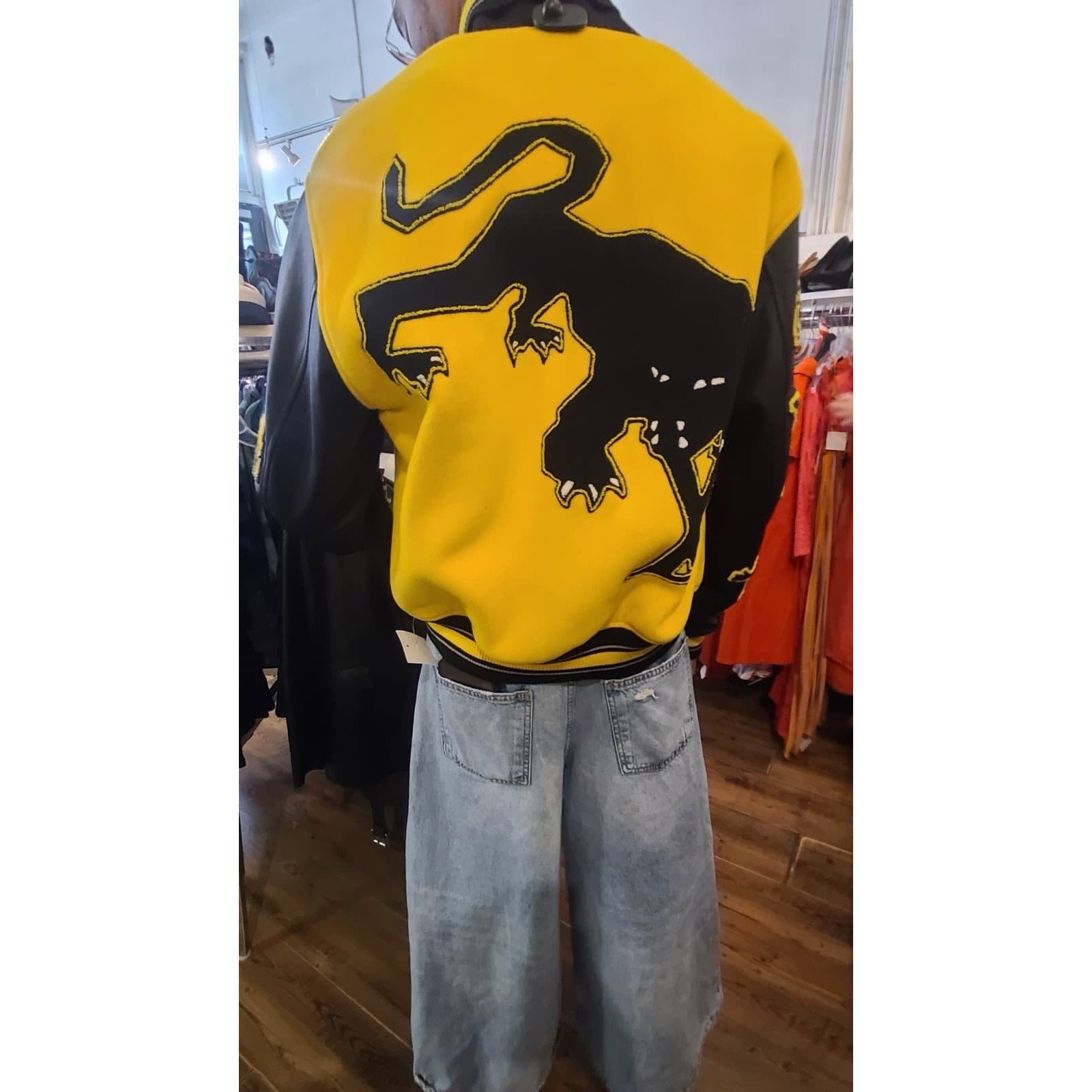 Louis Vuitton SS22 Panther Varsity Jacket Virgil Abloh Amen Break FR 50 Wool