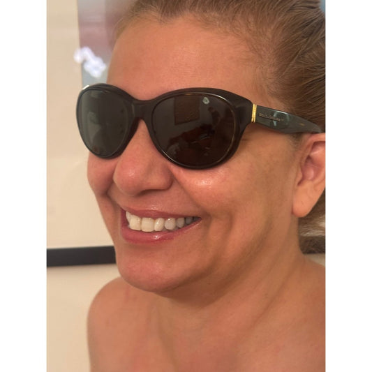 Dolce & Gabbana 6052 Wraparound Sunglasses Brown Tortoise Y2K Italy 135