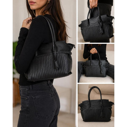 Zadig & Voltaire Sunny Tote Women's Medium Black Excellent Quilted Leather Skull