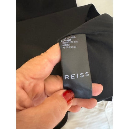 REISS Black Strapless Pleated Dress Sleeveless Cocktail Party Women's UK8 /US 4