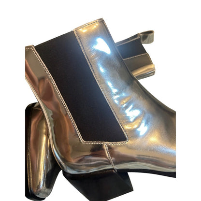 Rag & Bone Silver Metallic Leather Silver Chelsea Boots – Size 37 (US 6.5/7)