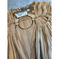 Eureka Gold Pleated Ring Detail Top – NWT – Size 42 – Retail $495