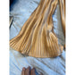 Eureka Gold Pleated Ring Detail Top – NWT – Size 42 – Retail $495