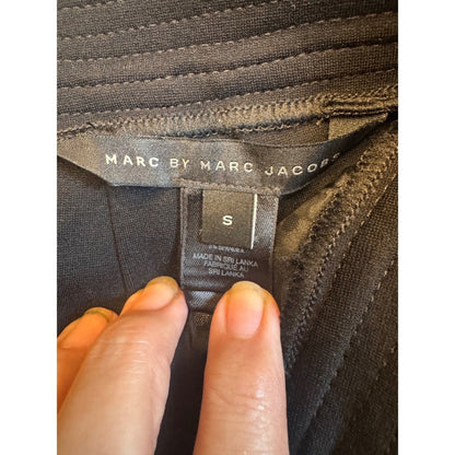 Marc by Marc Jacobs Black Pleated Mini Skirt -  Trim Detail S