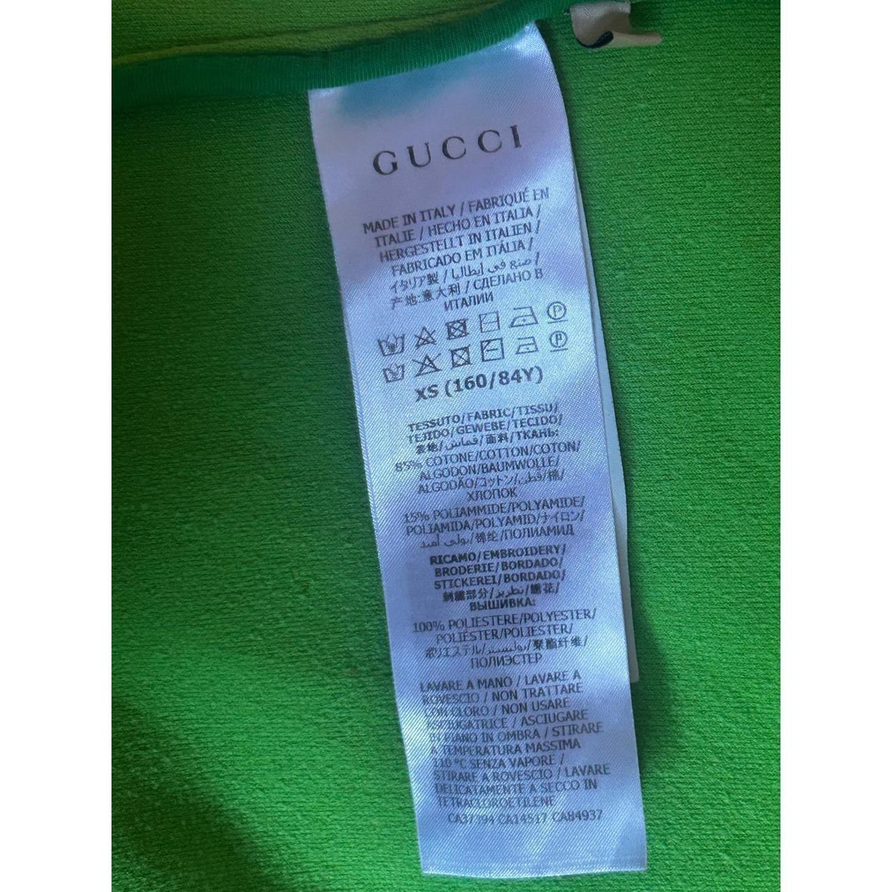 Gucci Green Velour Zip Up Track Jacket Rainbow Interlocking G Logo XS  in Italy