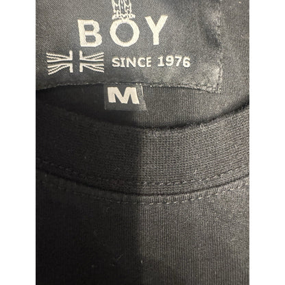 Boy London Sweatshirt Black Graphic Logo “Leave The Boy Alone” Size M