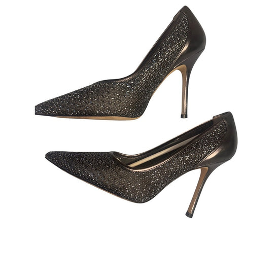 Stuart Weitzman Glitter Pointed Toe Pumps Heels Shoes Size 9.5