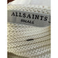 ALLSAINTS Arleta Vest Small Sleeveless Cream Knit Mini Dress Casual -size S