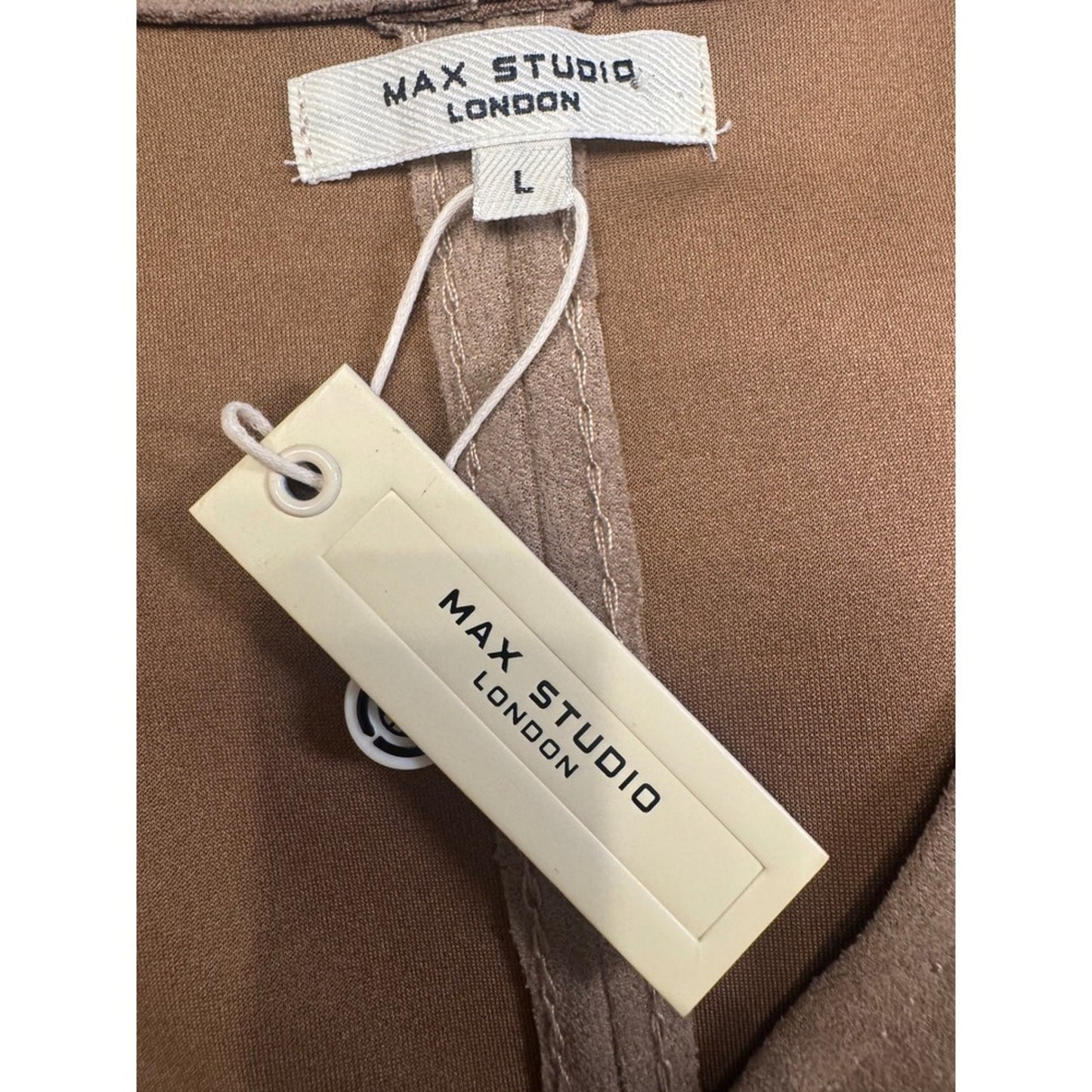 MAX STUDIO London Women's Sleeveless V-Neck Mini Dress w/ Pockets - Casual Chic