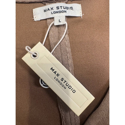 MAX STUDIO London Women's Sleeveless V-Neck Mini Dress w/ Pockets - Casual Chic