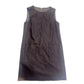 A.P.C. Paris Womens Dress Sleeveless Black Mini Dress with Pockets Size S
