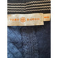 Tory Burch Quilted Chevron Pattern Pencil Skirt M/M Navy Blue Textured Knit