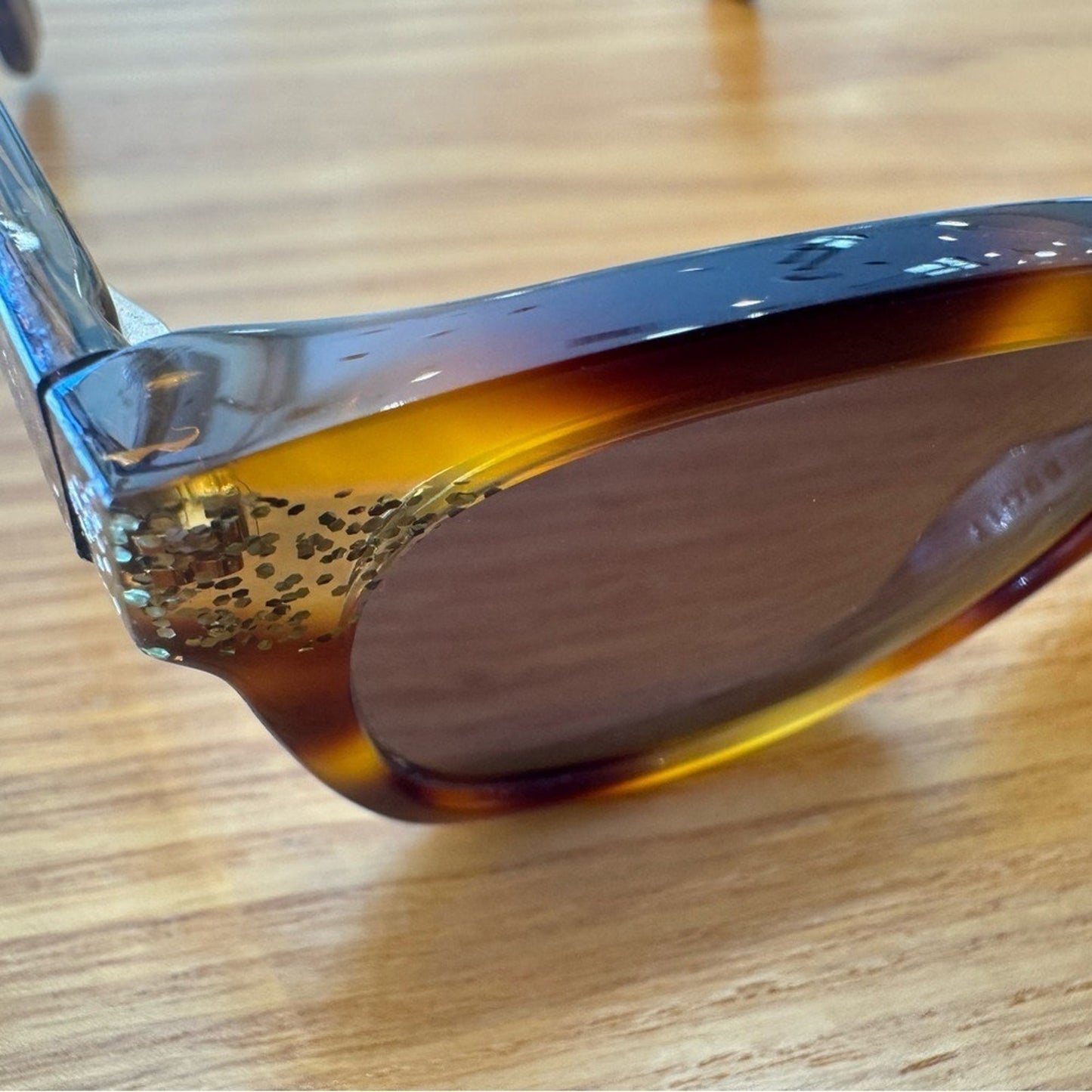 Jimmy Choo Tortoise Glitter Sunglasses  150‎ Q9W 140