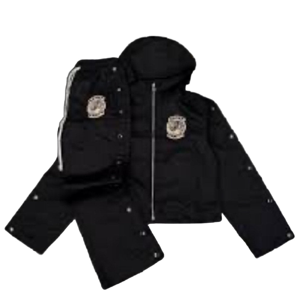 Vanity Saint Black Hooded Men's Jacket & Pants- NWT