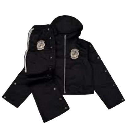 Vanity Saint Black Hooded Men's Jacket & Pants- NWT