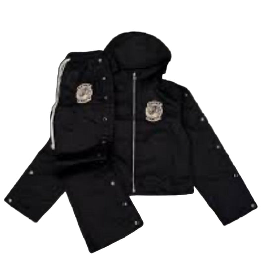 Vanity Saint Black Hooded Men's Jacket & Pants- NWT