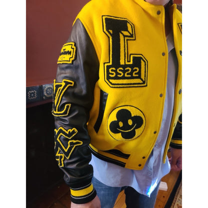 Louis Vuitton SS22 Panther Varsity Jacket Virgil Abloh Amen Break FR 50 Wool
