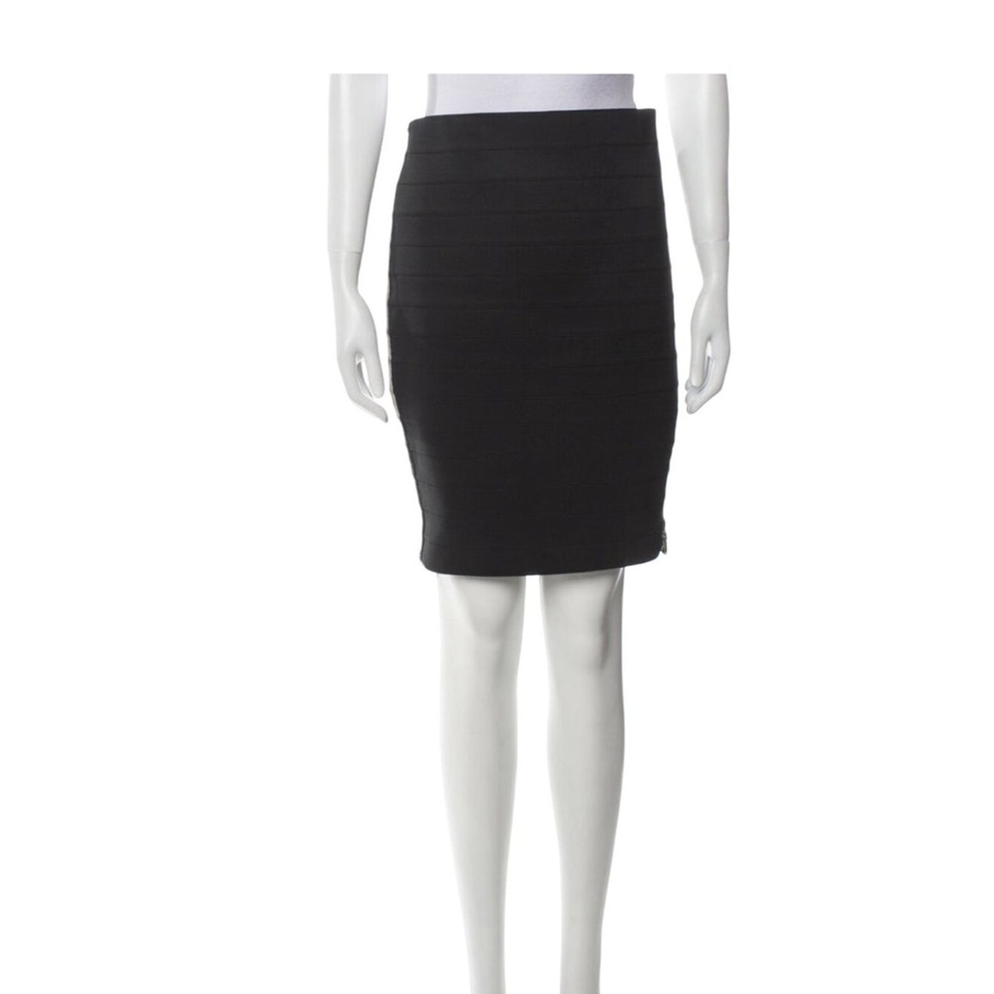 Band of Outsiders Black Ribbed Knit Pencil Skirt – Size Medium (US 8)