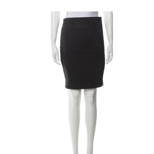 Band of Outsiders Black Ribbed Knit Pencil Skirt – Size Medium (US 8)