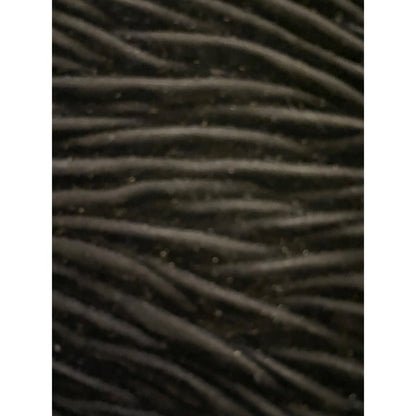 Vintage Black Velvet Clutch Handbag Chain Strap Textured Exterior
