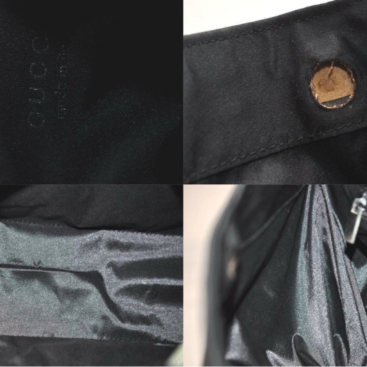 Gucci Vintage Satin Shoulder Bag – Silver Bar Detail