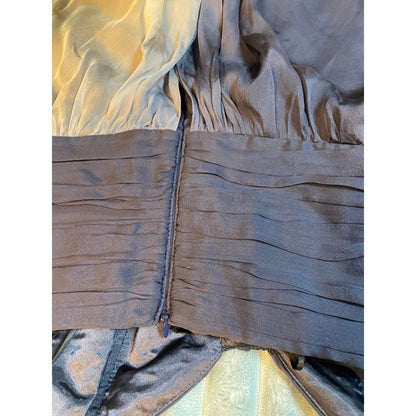 ABS Collection Strapless Ombre Chiffon Jeweled Embellished Party Dress Size 8