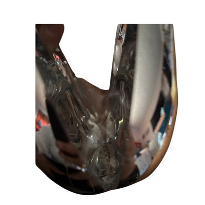 Unique Shiny Metallic Handle Bag Women's Modern Fashion Accessory